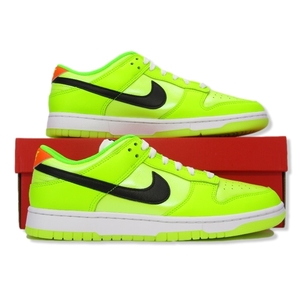 未使用 NIKE ナイキ 27cm DUNK LOW GLOW IN THE DARK FJ4610-702 ダンク ロー ボルト VOLT/BLACK-TOTAL ORANGE 90005716