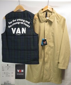 新品(デットストック)★Mサイズ【VAN JAC/バン/ヴァン】定価43000+税/バルマカーンコート/3WAY(コート、ベスト、コート&ベスト)/KC-81501/ 