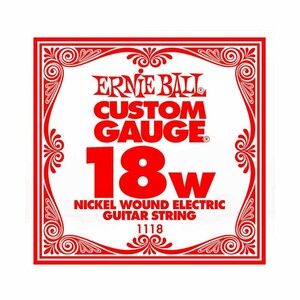 アーニーボール ERNIE BALL 1118 NICKEL WOUND 018 ギター用バラ弦