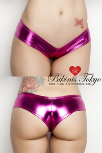  metallic micro hip hang * pink purple 