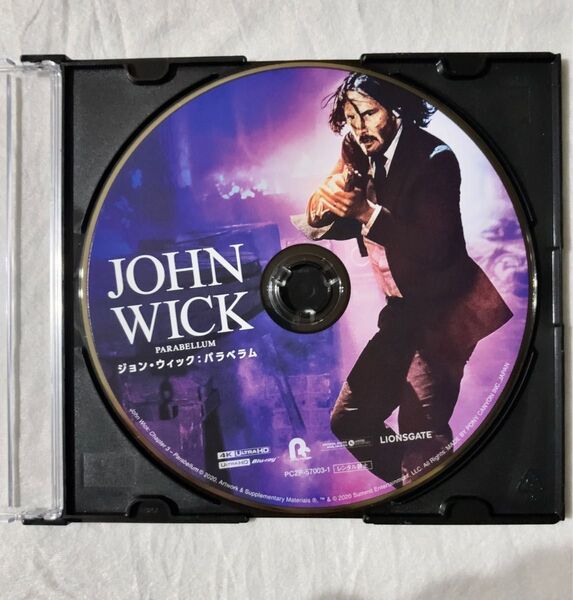 ジョン・ウィック パラベラム 4K UHD BD ディスクのみ