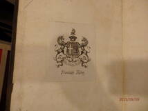 OEUVRES MESLEES 1705年ロンドン刊　総革装　３１cm×23，5cm　全２部4分冊 優良版 パリのクラブルイユ古書店で購入。_画像6