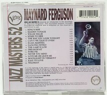 [ジャズ/US盤] 未開封！CD Maynard Ferguson メイナード・ファーガソン VERVE JAZZ MASTERS 52_画像2