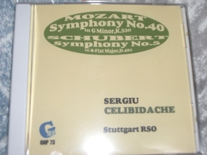 チェリビダッケ指揮！モーツァルト：交響曲第４０番,他　