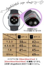 アップルウォッチ 一体型 ケース付 ベルト バンド 黒 ブラック 42mm 44mm 45mm 9 8 7 6 5 4 3 SE 互換 交換 applewatch スポーツ_画像4