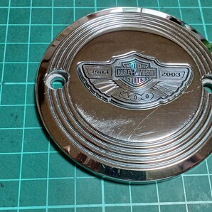 ■希少/100周年記念■ハーレーダビッドソン純正タイマーカバー2003XLスポーツスター取外し/100thアニバーサリーAnniversaryポイントカバー