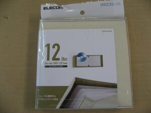  Elecom ELECOM notebook type media case ( magnet opening and closing ) CCD-CB12 series CCD-CB12WH Blu-ray/Ultra HD Blu-ray/DVD/CD Disc