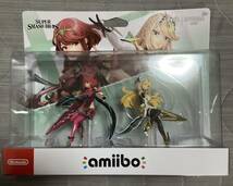 amiibo ダブルセット ホムラ ヒカリ アミーボ ゼノブレイド2 大乱闘スマッシュブラザーズ Super Smash Bros PYRA MYTRA_画像1