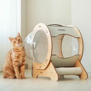  домик для кошек кошка гамак кошка bed домашнее животное house кошка house кошка Capsule купол house из дерева натуральное дерево коготь точить 