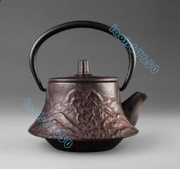 鋳鉄製鉄瓶 提梁鉄瓶 手作り やかんを沸かす 鉄瓶 お茶の道具 ティーポット コーティングなし 老鉄瓶 300ML