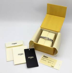 FENDI フェンディ バゲット ブレスレット シルバーカラー Mサイズ 7AJ539B08F0TH0 定価45,100円【4585】