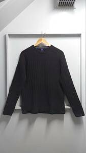 00*s GAP ribbed cotton knitted sweater black M 2000 period 2003 year made 