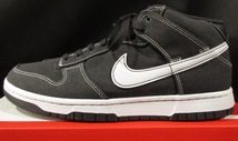 定価14,300円 ナイキ Nike Dunk Mid Off Noir ダンク オフノワール DV0830-001 ブラック スニーカー 靴_画像2