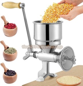  hand ... thing made flour machine crushing machine manual home use DIY small size 304# stainless steel made sesame, small legume, large legume, rice,kibi,koshou,. salt etc.. seasoning for 