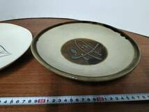 コレクション　昭和　レトロ　アンティーク　中皿　料理皿　陶器　焼き物　2点　まとめて_画像3