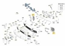 L1730 Mercedes-AMG純正 G63 463272 W463 フロントバンパー 右オイルクーラー エアーガイド (A4638850622) 適合確認可能_画像5