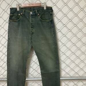 Levi's 501 リーバイス USA製 98年製 546 ブラックデニムパンツ ジーンズ 後染め 32×32