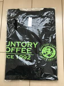 【非売品未使用品】サントリーBOSSオリジナルTシャツ　グリーンロゴ　Lサイズ