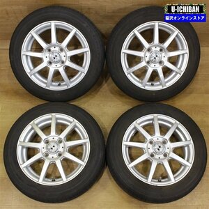 軽自動車 N-box タント スペーシア等に ブリヂストン エコピア EP150 155/65R14 75S G-Mach 14インチ×4.5 +45 4H 100 4本セット ◎009k