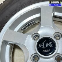 軽 ～L370系 タント HA36 アルト JF1 Ｎ-BOX 等 K-LINE 4-13+42 4H100 ブリヂストン VRX2 145/80R13 13インチ スタッドレス 4本セット 009k_画像3