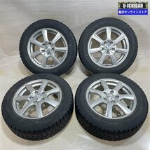 70 80系 ノア VOXY 3NO車 ～RP5系 ステップW 等 PRD 6.5-16+53 5H114.3 ダンロップ WM01 205/60R16 16インチ スタッドレス 4本セット 009k_画像1