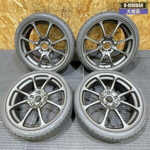 美品 RAYS VOLK Racing NE24 19インチ×8.0 +48 5H 114.3 ニットー NT555G2 225/35R19 MAZDA3 アクセラ インサイト シビック 等に ◎002の画像1