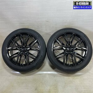 2本のみ ハリアー 等 レオニス LM 8.5-20+45 5H114.3 ダンロップ ビューロVE304 245/45R20 20インチ 2本セット 009