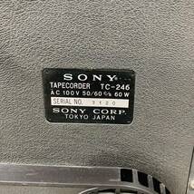 ジャンク出品 SONY ソニー テープレコーダー オープンリールデッキ 昭和レトロ TC-246 現状品/092-06_画像10