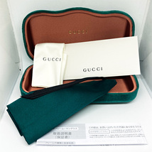 GUCCI グッチ 正規品 眼鏡フレーム GG1356OJ-001 黒縁 ブラック 新品 スクエア めがね メガネ 緑ケース 度付き加工可_画像7