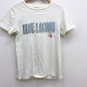 【送料370円】REMIRELIEF レミレリーフ BLUE LACOON プリント ダメージ加工 半袖 Tシャツ M メンズ 日本製 コットン カットソー 半袖シャツ