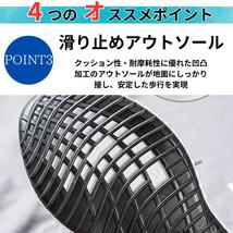 スニーカー トレーニングシューズ 軽量 カジュアル メッシュ加工 疲れない グレー 25.0cm_画像4