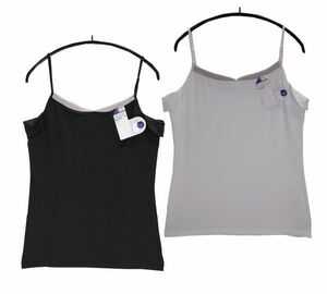 SI0087# new goods camisole 2 pieces set side sweat installation .. sweat speed . stretch strap adjustment possible LL size white black postage 350 jpy 