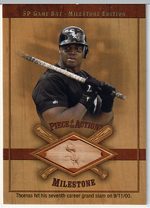 2001 UD SP GAME BAT PIECE of the ACTION【FRANK THOMAS】MILE STONE EDITION ＃M-FT フランクトーマス