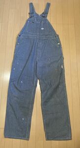 Lee hickory overall リー ヒッコリー オーバーオール Vintage ヴィンテージ 雰囲気 ペンキ跡 アメリカ古着 SANFORIZED UNION MADE 希少