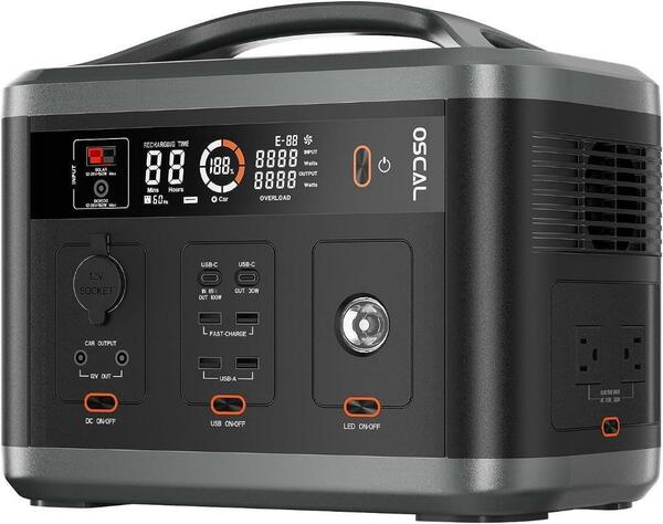 大特価ポータブル電源 大容量 666Wh AC700W(最大1400W).