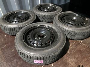 ホンダ純正 15inch 5.5j × ブリヂストン 185/65R15 PCD114.3 5穴 フリード フリード+ スタッドレス