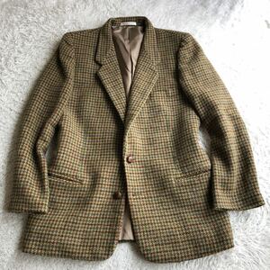 【美品】 PAPAS パパス ハリスツイード ウール ジャケット L48 (Mサイズ相当)