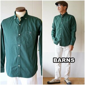 BARNS バーンズ 　長袖シャツ　ボタンダウンシャツ　 VINTAGE仕様 　 ＢＲ４９６５Ｎ　　 サイズLL