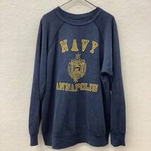 【古着】70s VINTAGE US NAVY SWEATSHIRT ビンテージスウェット トレーナー ネイビー 75612_画像2