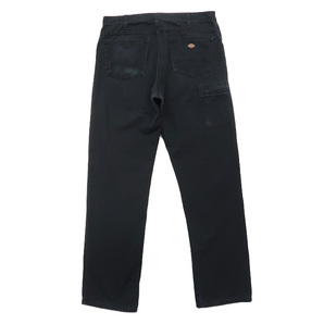 古着 ディッキーズ Dickies ワーク ブラックデニムパンツ ジーンズ ジーパン サイズ表記：W36L34 gd66307の画像1