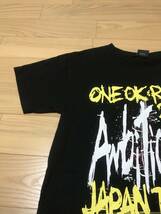 着用回数1.2度程.美品☆ONE OK ROCK／ワンオクロック Tシャツ Ambitions 2017 JAPAN TOUR Tee 両面プリント入！ サイズM 黒色ブラック_画像5