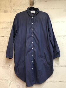 ACNE STUDIOS アクネ ストゥディオズ シャツワンピース ロングシャツ NAVY size34