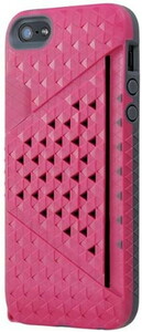 Bluevision Kaleido Card Slot Case for iPhone 5 Strawberry Pink BV-KALCSIP5-ST