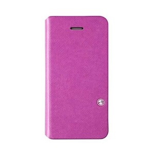 スマホケース カバー iPhone5c SwitchEasy ピンク 手帳型 フリップ 合成皮革 PU レザー スクリーン保護フィルム FLIP Hot Pink