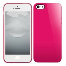 SwitchEasy NUDE フューシャピンク iPhoneSE(第一世代) 5 5s (4インチ) SW-NUI5-P 保護フィルム(正面2枚・背面1枚) クリーニングクロス_画像1