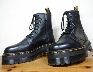 【1度使用程度/極美品】Dr.Martens/ドクターマーチン JADON Ⅲ 厚底 サイドジップ 8ホールブーツ UK7 25.5-26cm相応 黒/クレイジーボム