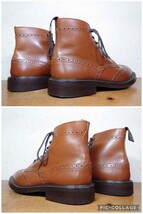 【美品】英国製 Tricker's/トリッカーズ M2508 モールトン カントリー ブーツ US7 Fit.5 25cm相応 ブラウン 茶/クロケット cheaney_画像7