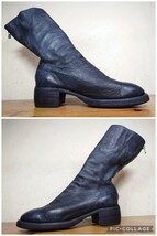 【美品】ITALY製 GUIDI/グイディ 989 ハンドダイ ホースレザー バックジップブーツ 43 26-26.5cm相応 ダブルレザーソール/カルペディエム_画像2