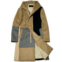 AKM CRAZY PATTERN WRAP COAT L相当 クレイジーパターンウールラップコート　akm　wjk　ブルゾン　ジャケット 1piu_画像1