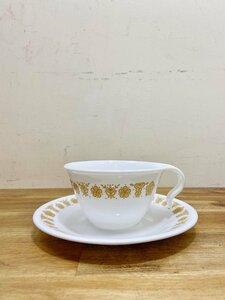 Corelle Corning Pyrex コレール コーニング パイレックス ヴィンテージ カップ＆ソーサー アメリカン雑貨 食器 アメリカン 【9547】